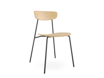 TRIVI TR-126W-N1 - Steel and wood chair by LD Seating - view 2